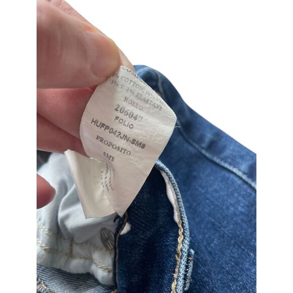 Hudson Estilo Cargo Wide Leg Denim Jeans - Picture 13 of 13